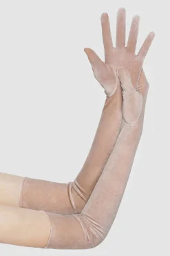 BABEYOND Evening Gloves|21.6 Elbow Length Velvet Stretchy Gloves