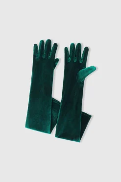 BABEYOND Evening Gloves|21.6 Elbow Length Velvet Stretchy Gloves