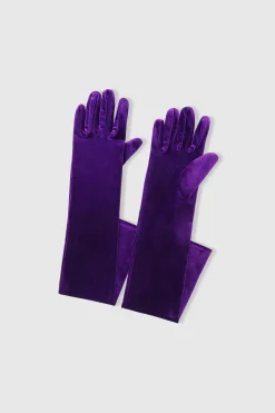 BABEYOND Evening Gloves|21.6 Elbow Length Velvet Stretchy Gloves
