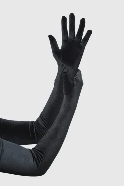 BABEYOND Evening Gloves|21.6 Elbow Length Velvet Stretchy Gloves