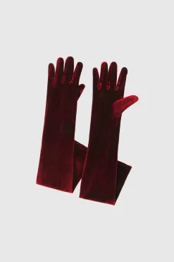 BABEYOND Evening Gloves|21.6 Elbow Length Velvet Stretchy Gloves