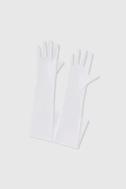 BABEYOND Evening Gloves|21.6 Elbow Length Velvet Stretchy Gloves