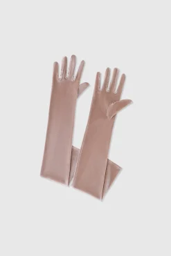 BABEYOND Evening Gloves|21.6 Elbow Length Velvet Stretchy Gloves