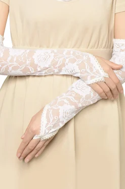 BABEYOND Evening Gloves|14.2 Finger Loop Lace Flapper Gloves