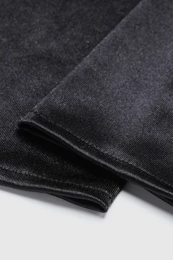 BABEYOND Evening Gloves|17.7 Finger Loop Satin Stretchy Gloves