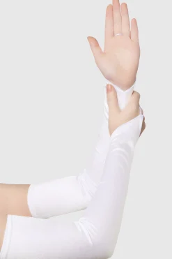 BABEYOND Evening Gloves|19 Finger Loop Satin Stretchy Gloves
