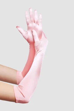 BABEYOND Evening Gloves|21.6 Long Satin Stretchy Flapper Gloves