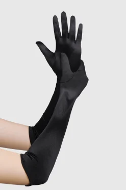 BABEYOND Evening Gloves|21.6 Long Satin Stretchy Flapper Gloves