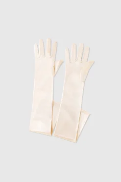 BABEYOND Evening Gloves|21.6 Long Satin Stretchy Flapper Gloves