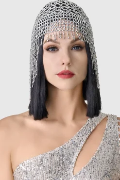 BABEYOND Headpieces & Fascinators|Antique Starry Crystal Cap Headpiece