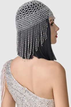 BABEYOND Headpieces & Fascinators|Antique Starry Crystal Cap Headpiece