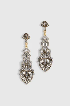BABEYOND Jewelry|Antique Vintage Crystal Studded Earrings