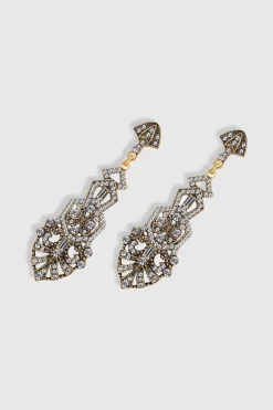 BABEYOND Jewelry|Antique Vintage Crystal Studded Earrings