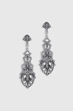 BABEYOND Jewelry|Antique Vintage Crystal Studded Earrings