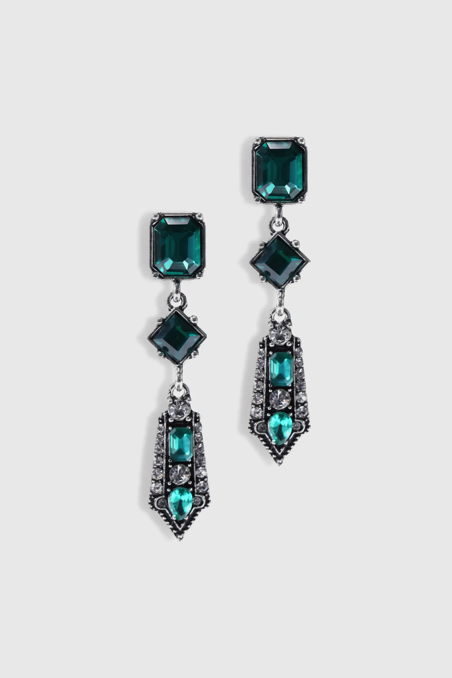 BABEYOND Jewelry|Art-Deco Rhinestone Studded Earrings
