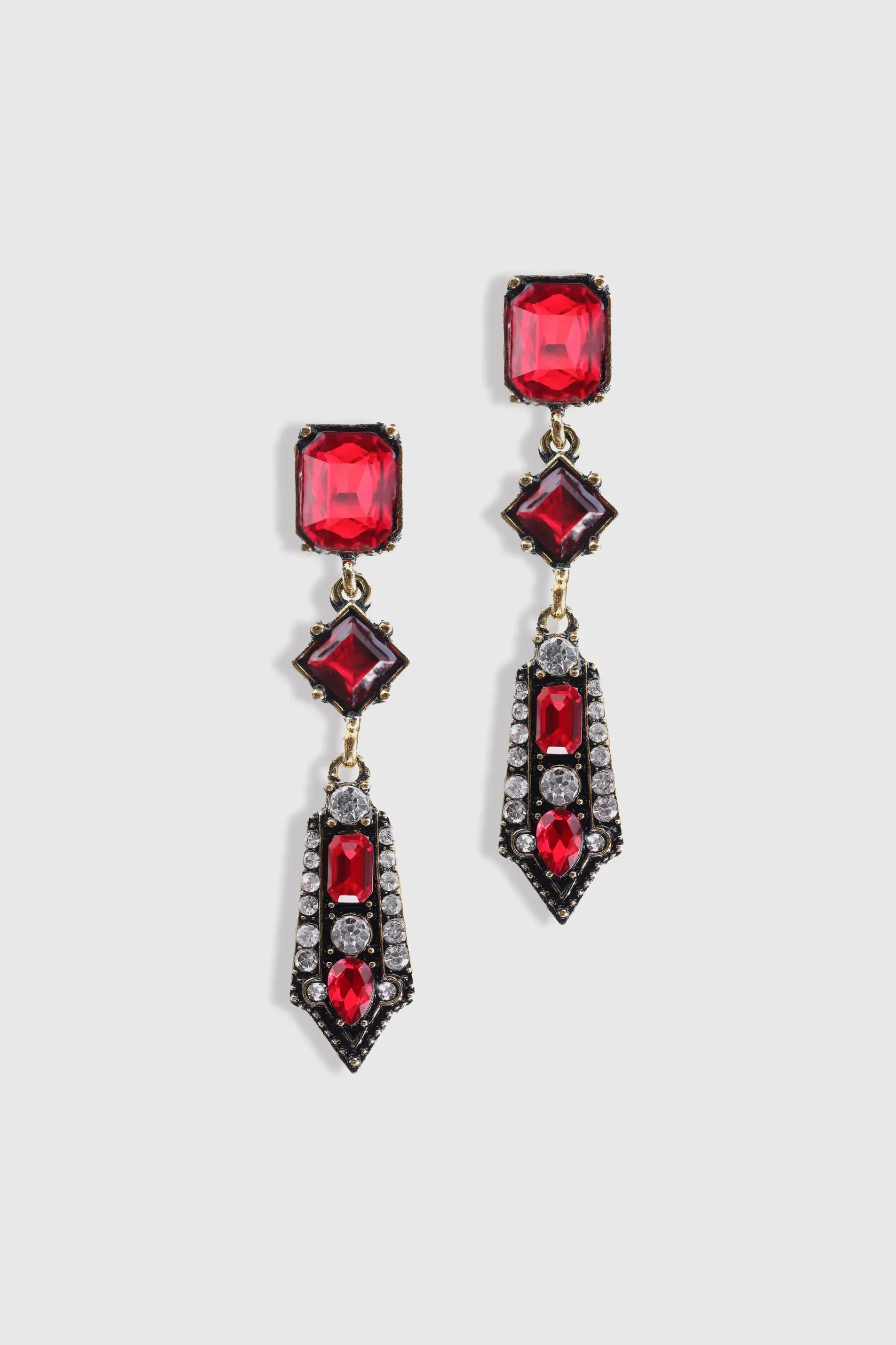 BABEYOND Jewelry|Art-Deco Rhinestone Studded Earrings