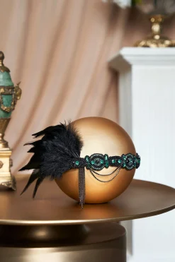 BABEYOND Headpieces & Fascinators|Assorted Gems Feather Headband