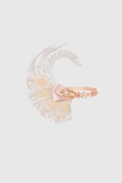 BABEYOND Headpieces & Fascinators|Assorted Gems Satin Headband Cream