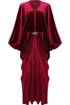 BABEYOND Dresses|Batwing Sleeve Art Deco Robe Dress