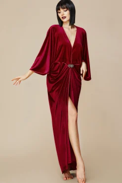 BABEYOND Dresses|Batwing Sleeve Art Deco Robe Dress