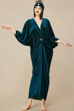 BABEYOND Dresses|Batwing Sleeve Art Deco Robe Dress