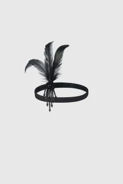 BABEYOND Headpieces & Fascinators|Beaded Feather Shimmer Hairband