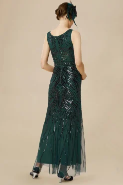 BABEYOND Dresses|Bodycon Tulle Maxi Cocktail Prom Dress Dark Green