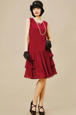 BABEYOND Dresses|Cascading Tie Sleeveless Casual Dress