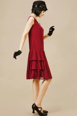 BABEYOND Dresses|Cascading Tie Sleeveless Casual Dress