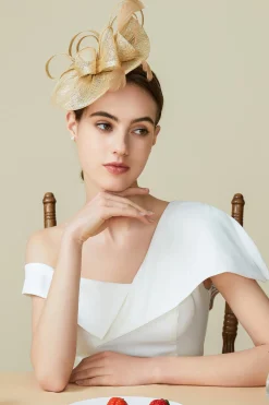 BABEYOND Headpieces & Fascinators|Classic Elegant Pillbox Fascinator