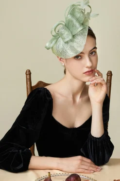 BABEYOND Headpieces & Fascinators|Classic Elegant Pillbox Fascinator