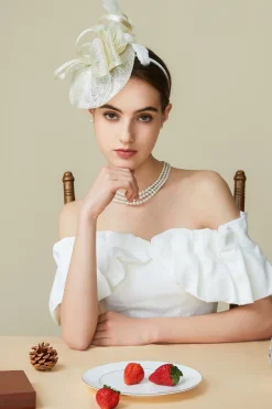 BABEYOND Headpieces & Fascinators|Classic Elegant Pillbox Fascinator