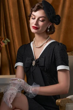 BABEYOND Headpieces & Fascinators|Classic Pillbox Flower Mesh Fascinator