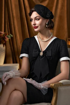 BABEYOND Headpieces & Fascinators|Classic Pillbox Flower Mesh Fascinator