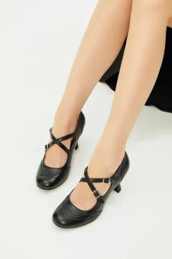 BABEYOND Shoes|Closed Toe Ankle Cross Strap Shoes