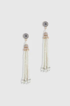 BABEYOND Jewelry|Delicate Vintage Tassel Pearl Earrings