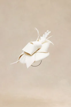 BABEYOND Headpieces & Fascinators|Elegant Bow Knot Feather Pillbox Fascinator
