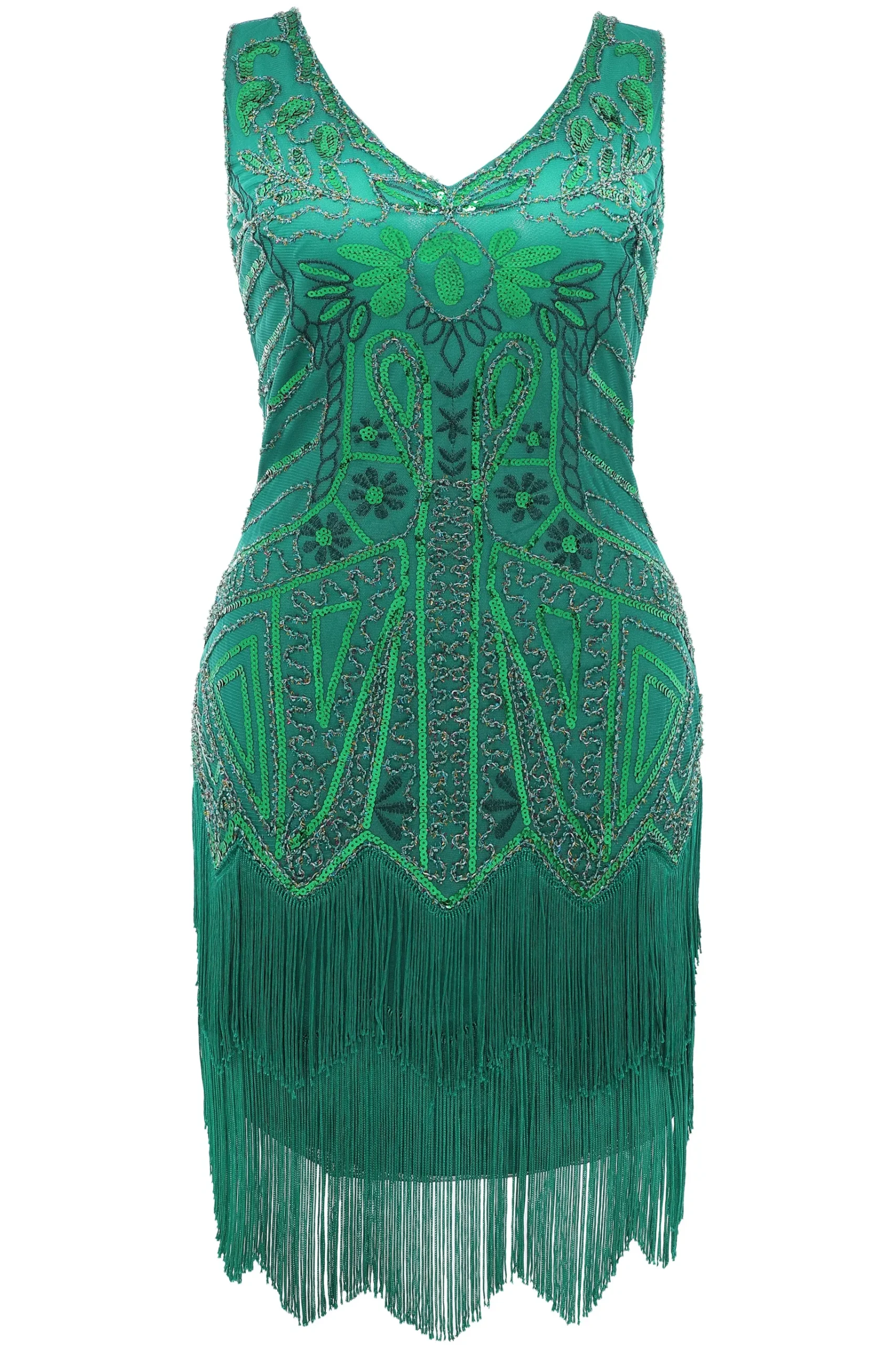 BABEYOND Dresses|Embellished Sequin Prom Party Plus Dress Green
