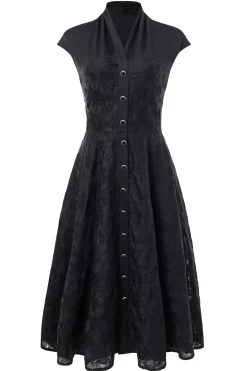 BABEYOND Dresses|Embroidered Floral Cap Sleeve Dress