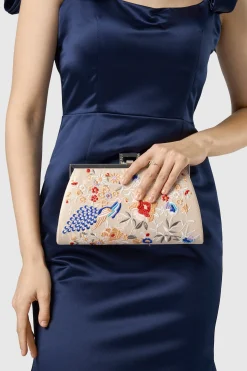 BABEYOND Handbags|Embroidered Peacock Clutch Handbag