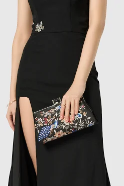 BABEYOND Handbags|Embroidered Peacock Clutch Handbag