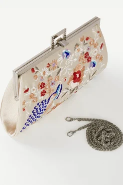 BABEYOND Handbags|Embroidered Peacock Clutch Handbag