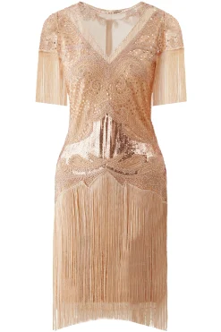 BABEYOND Dresses|Flapper Fringed Sleeves Dress