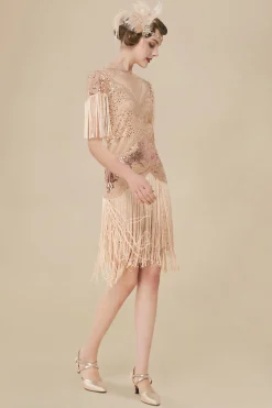 BABEYOND Dresses|Flapper Fringed Sleeves Dress