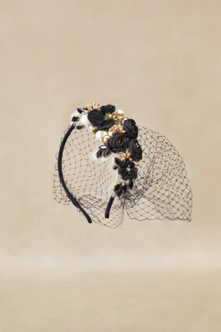 BABEYOND Headpieces & Fascinators|Flowery Tea Party Veil Fascinator