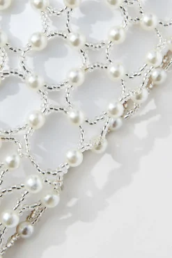 BABEYOND Headpieces & Fascinators|Fully Beaded Pearl Flapper Tassel Cap