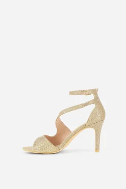 BABEYOND Shoes|Glitter Open Toe Retro High Heels
