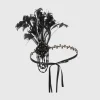 BABEYOND Headpieces & Fascinators|Gorgeous Beaded Feather Headband Black