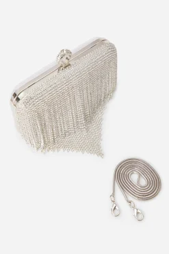 BABEYOND Handbags|Heart Shape Rhinestone Tassels Handbag