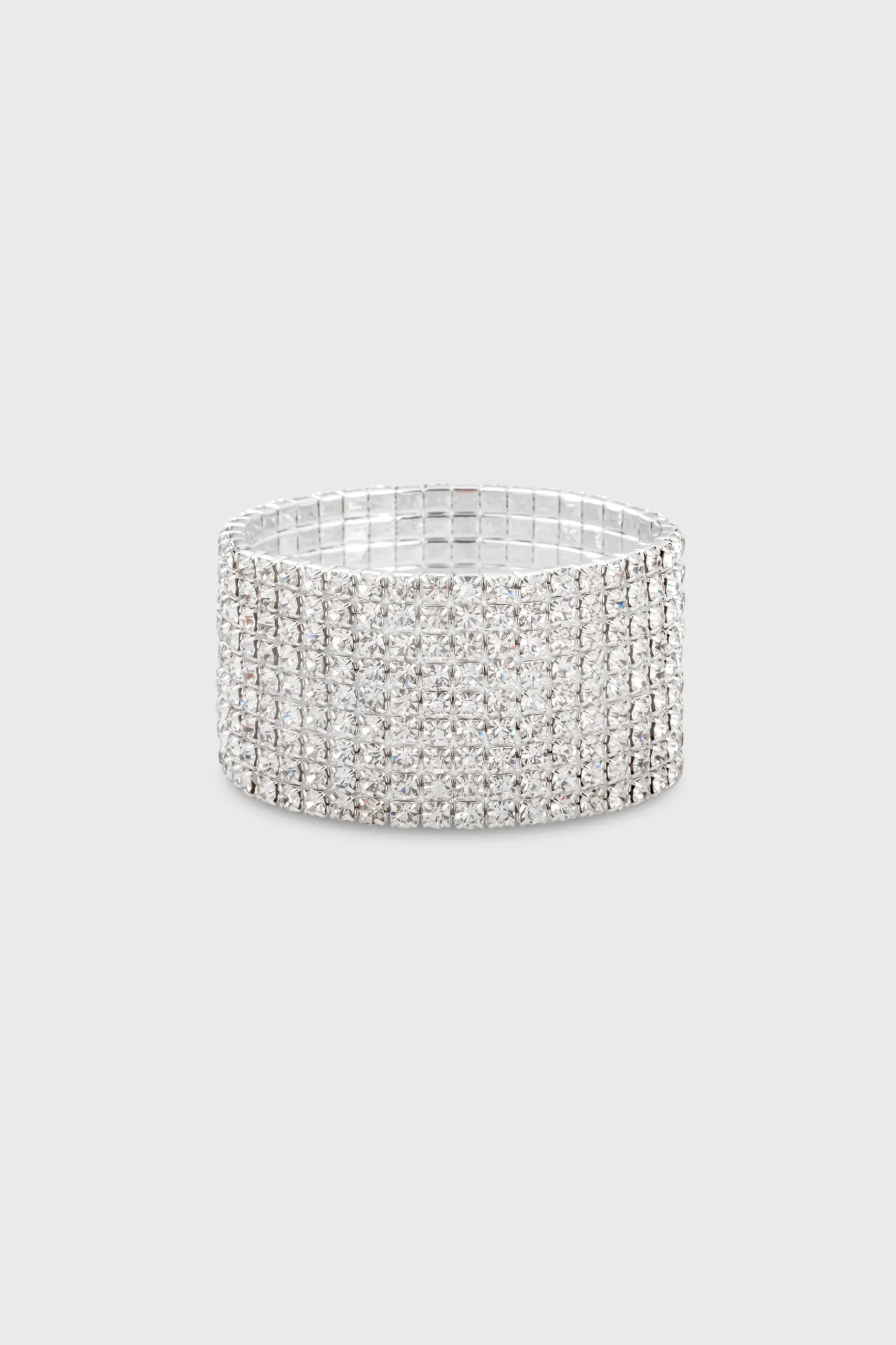 BABEYOND Jewelry|Luxury Multi-Layered Crystal Bracelet Silver